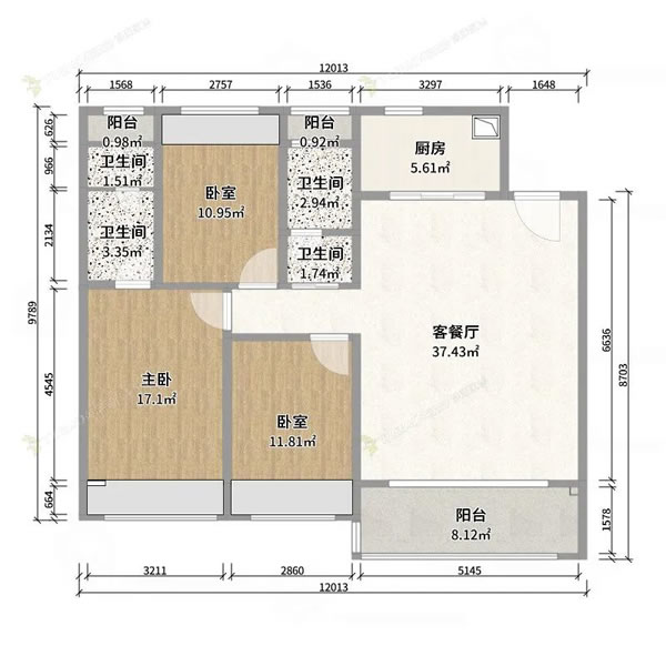 兔宝宝全屋定制|119㎡的现代简约风，以“简”为主，自在从容